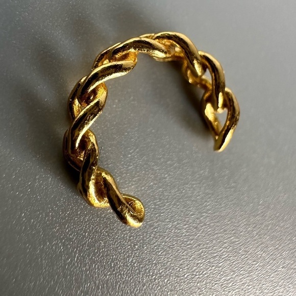 14K Gold Vermeil Chain Cuff - Picture 4 of 8